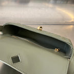 ANDIAMO 21 IN GRAY OLIVE LAMBSKIN