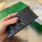 ジップ付きカードケース 11 ブラック カーフスキン