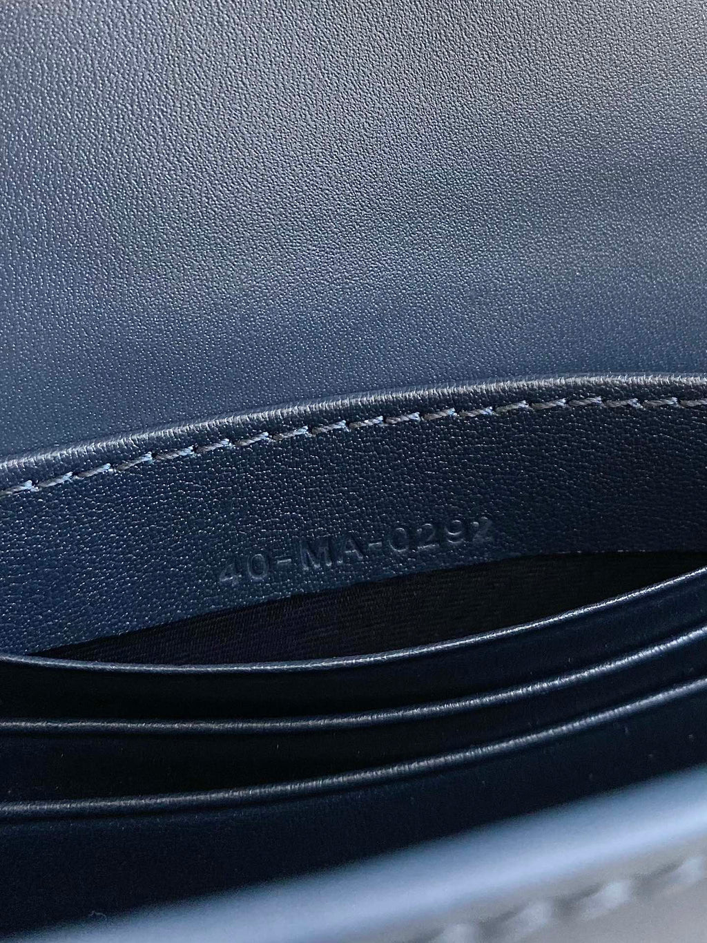 シグネチャー チェーンバッグ 21 ブルー オブリーク ジャカード