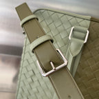 LARGE INTRECCIATO 40 BRIEFCASE IN MUD MIX TRAVERTINE CALFSKIN