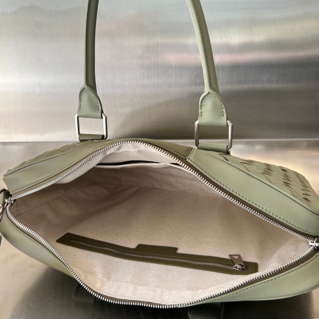 マッドミックストラバーチンカーフスキン製ラージイントレチャート40ブリーフケース