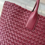 ラージ キャバット 51 バーガンディーレッドのラムスキン