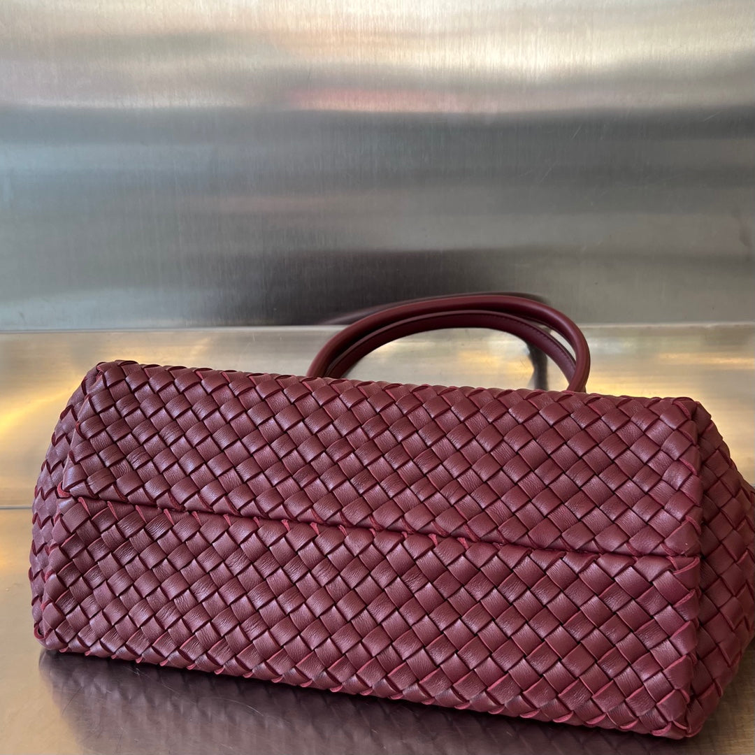 スモール カバ 32 インチ バーガンディ レッド ラムスキン