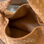 LARGE HOP 54 IN RUSSET BROWN LAMBSKIN