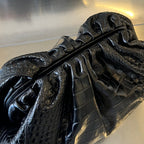 Classic Pouch 40cm Black Calfskin