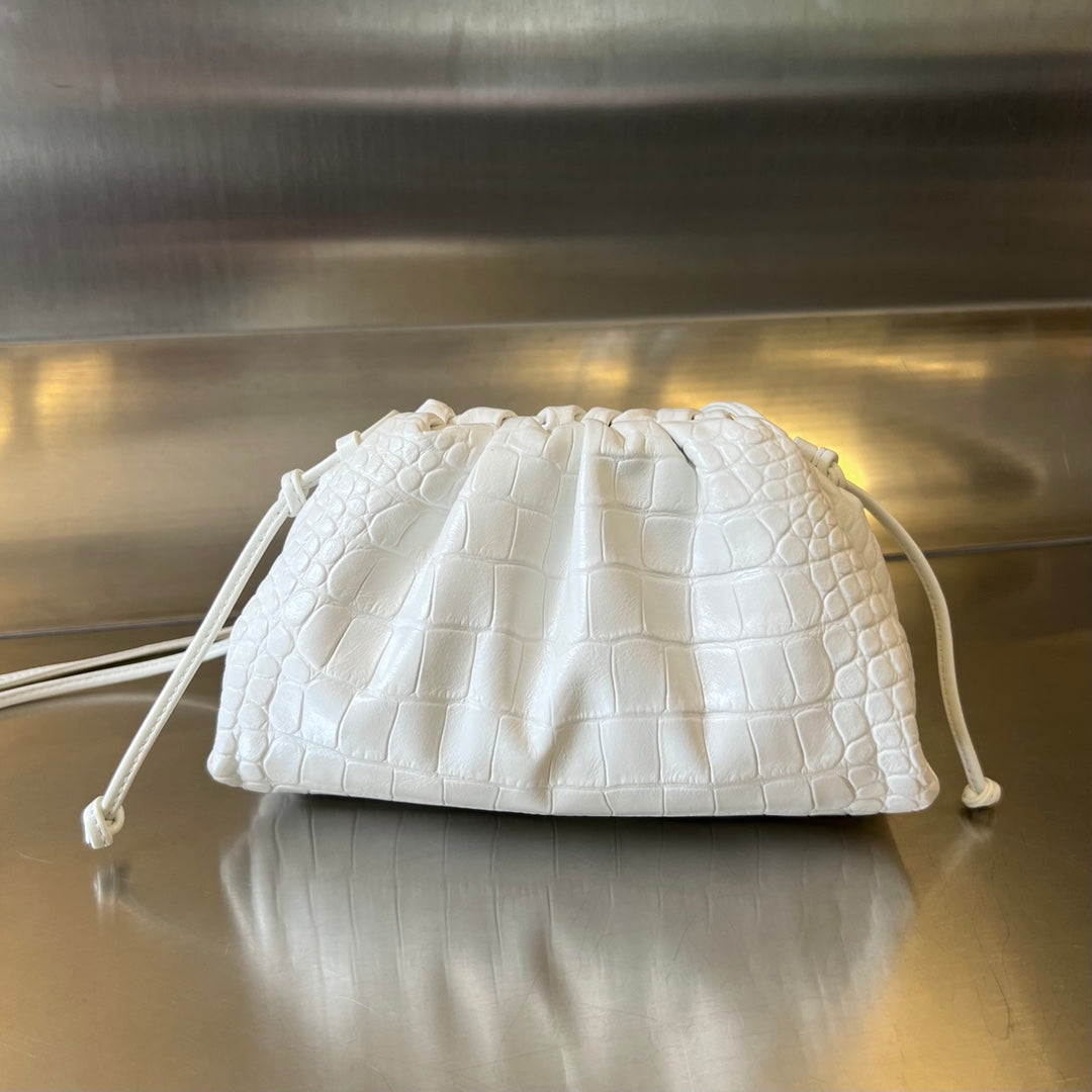 ミニポーチ 22cm プラスターカーフスキン