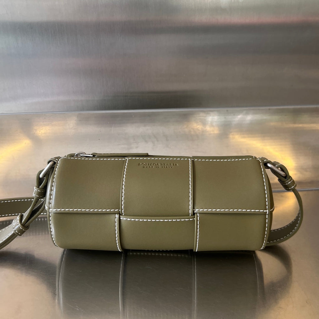 小型シリンダーカセット 21インチ タバコブラウンカーフスキン