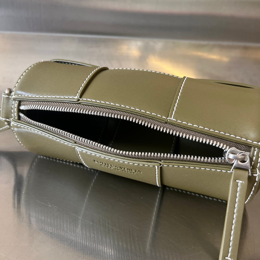 小型シリンダーカセット 21インチ タバコブラウンカーフスキン