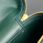 BANG BANG 22 ダークグリーンカーフスキン製バニティケース