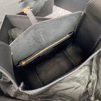 LE 5 À 7 スモール サプライ 23インチ グレー ラムスキン ゴールドバックル