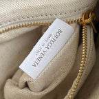 ジェメリ ショルダーバッグ 36 ベージュラフィア＆ブラックラムスキン