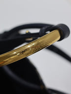 ブルーモノグラムオブリークジャカードのミディアム34ノリータバッグ