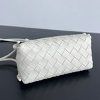 CONCERT POUCH 18 IN WHITE LAMBSKIN