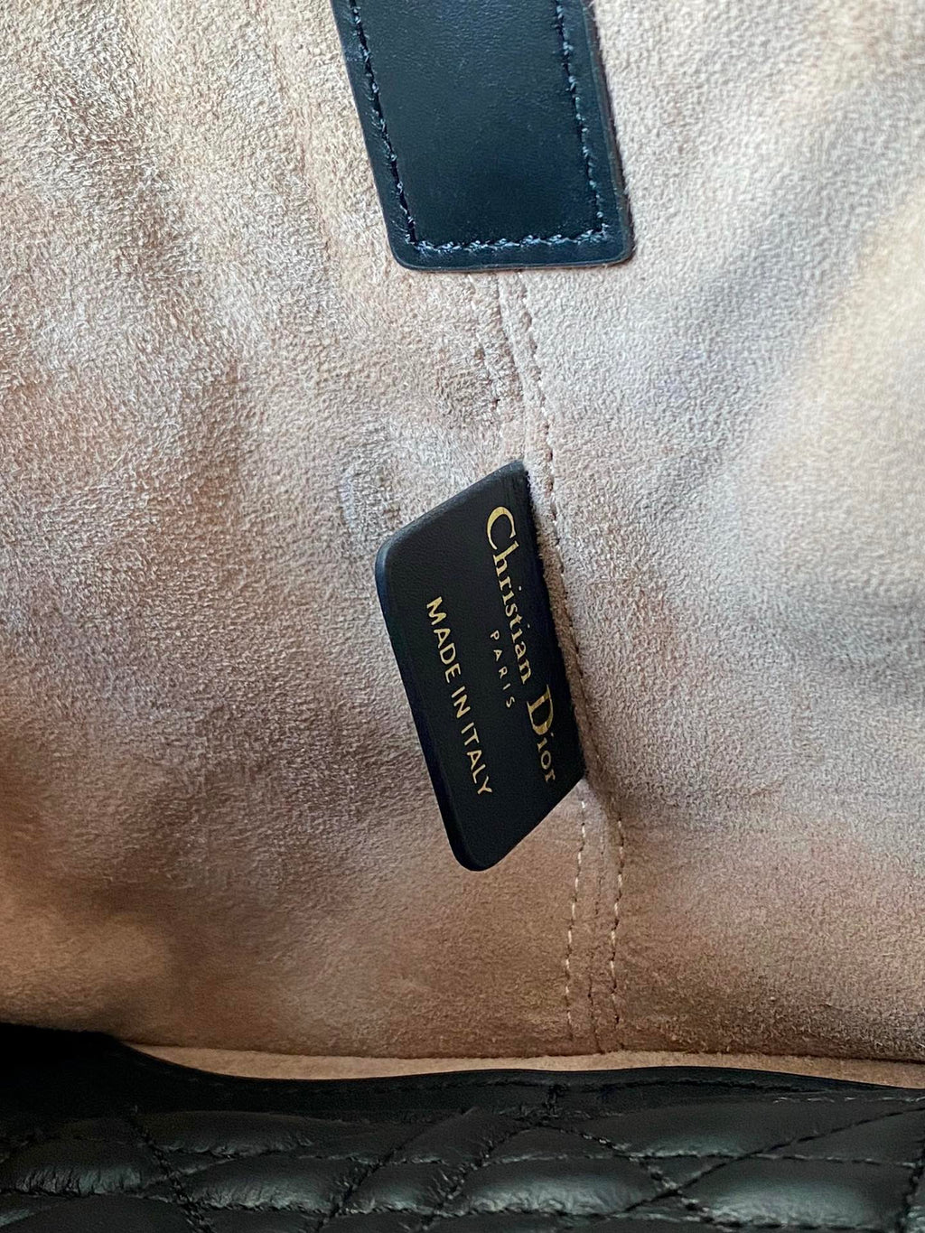 ミニ トゥジュール バッグ 23 ベージュ カナージ カーフスキン ブラック ストラップ