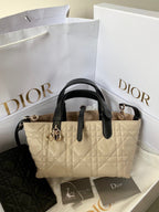 ミニ トゥジュール バッグ 23 ベージュ カナージ カーフスキン ブラック ストラップ