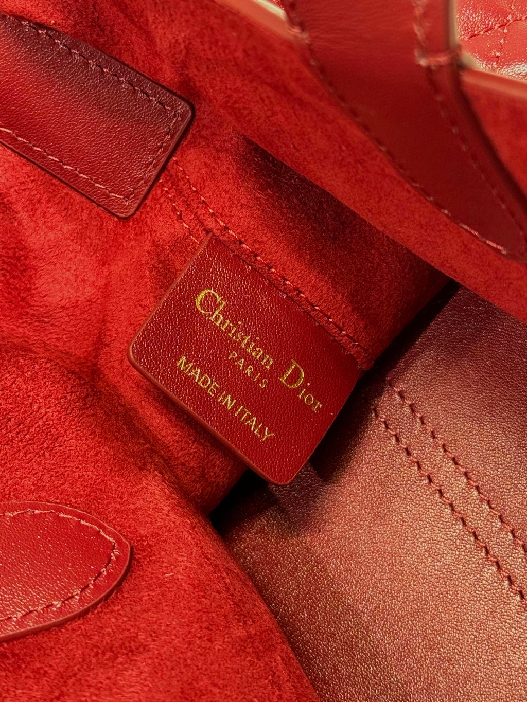 ミニ 23 トゥージュール バッグ ルビーレッド マクロカナッジ ラムスキン