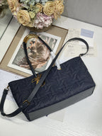 ブラック カナージュ デニムのミディアム 37 トゥジュール バッグ