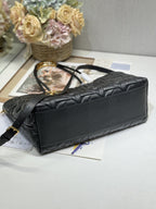 ラージ 41 トゥージュール バッグ ブラック マクロカナッジ ラムスキン