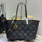 ラージ 41 トゥージュール バッグ ブラック マクロカナッジ ラムスキン