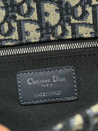 モンテーニュ イーストウエストバッグ 24 ブラック ラムスキン モノグラム オブリーク ジャカード