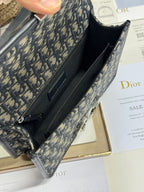 モンテーニュ イーストウエストバッグ 24 ブラック ラムスキン モノグラム オブリーク ジャカード