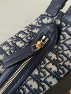 LARGE D-JOURNEY SHOULDER BAG 33 IN BLACK MONOGRAM OBLIQUE JACQUARD