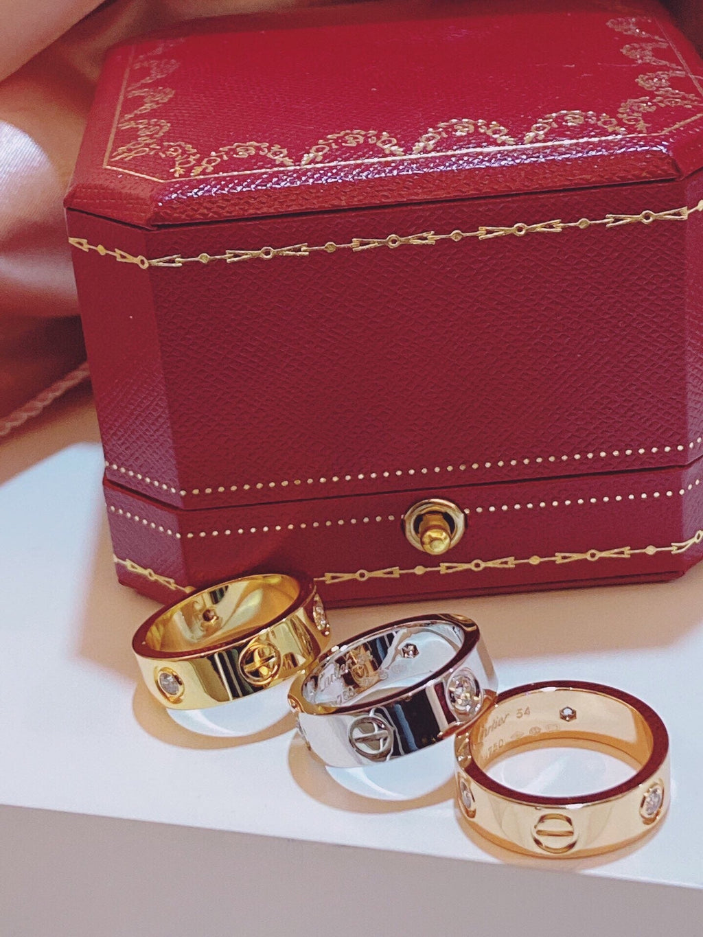 [⭐JeweliWhal]Three-Diamond Ring