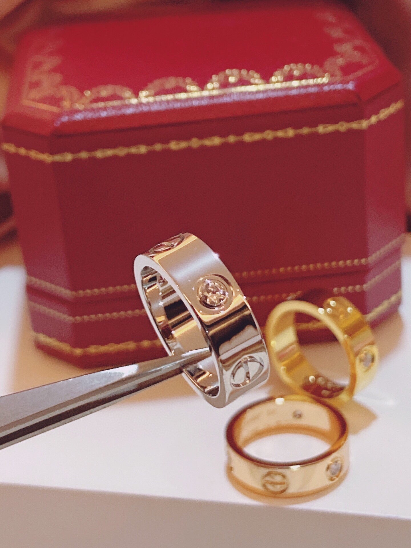 [⭐JeweliWhal]Three-Diamond Ring