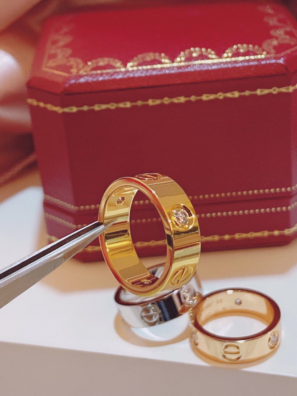 [⭐JeweliWhal]Three-Diamond Ring