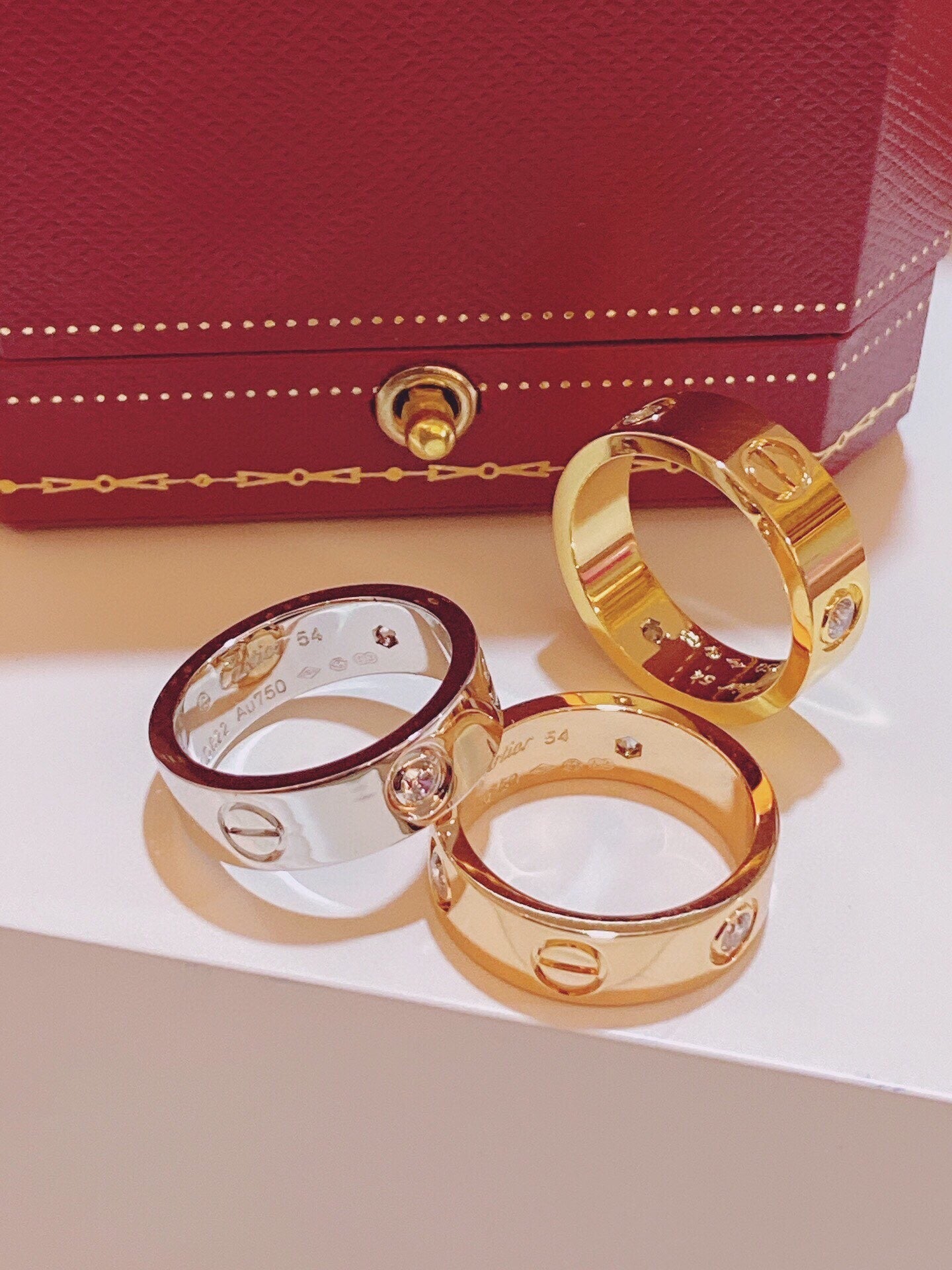 [⭐JeweliWhal]Three-Diamond Ring