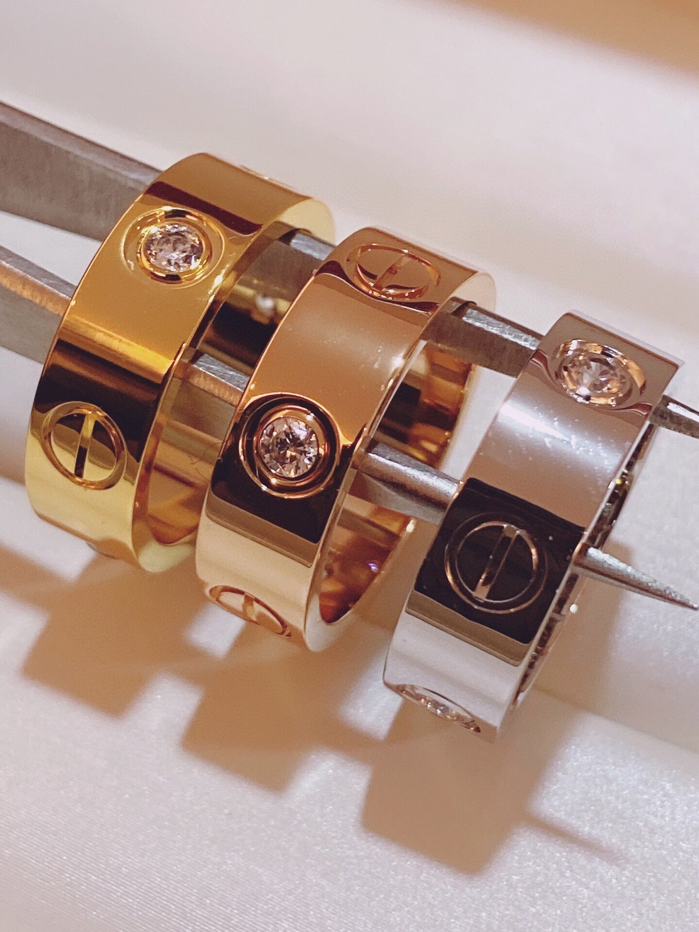 [⭐JeweliWhal]Three-Diamond Ring