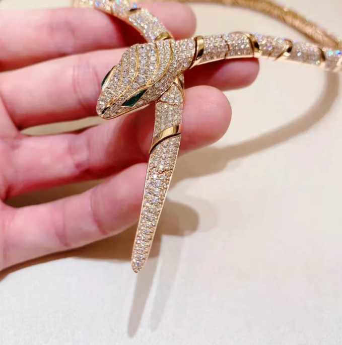 [⭐JeweliWhal]オートクチュール ゴールド セルペンティ ネックレス