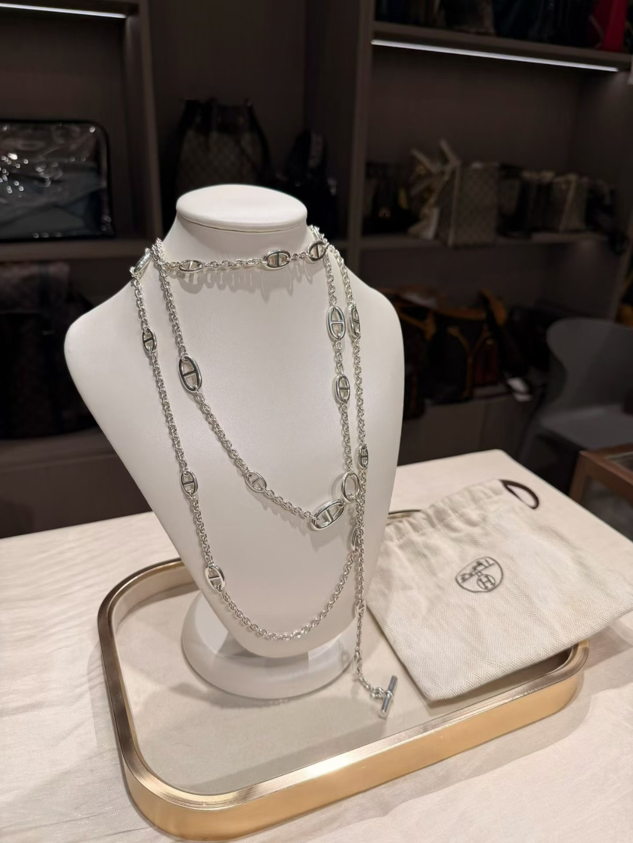 [⭐JeweliWhal]クラシックシルバーセーターチェーン