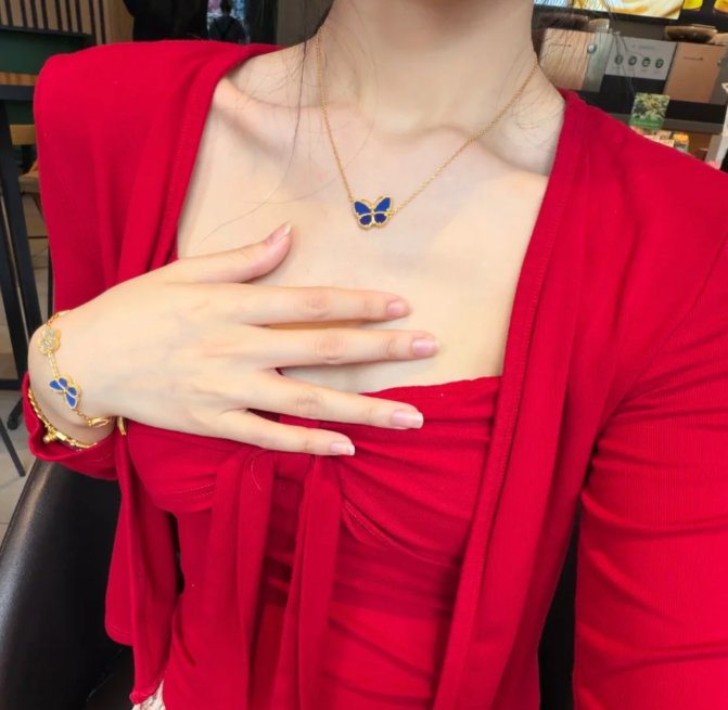 [⭐JeweliWhal]2026 NEW BUTTERFLY BLUE   NECKLACE