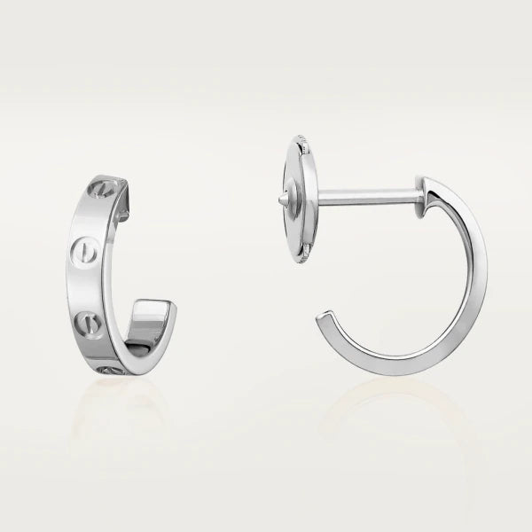 [⭐JeweliWhal]LOVE EARRINGS 2.65MM SILVER
