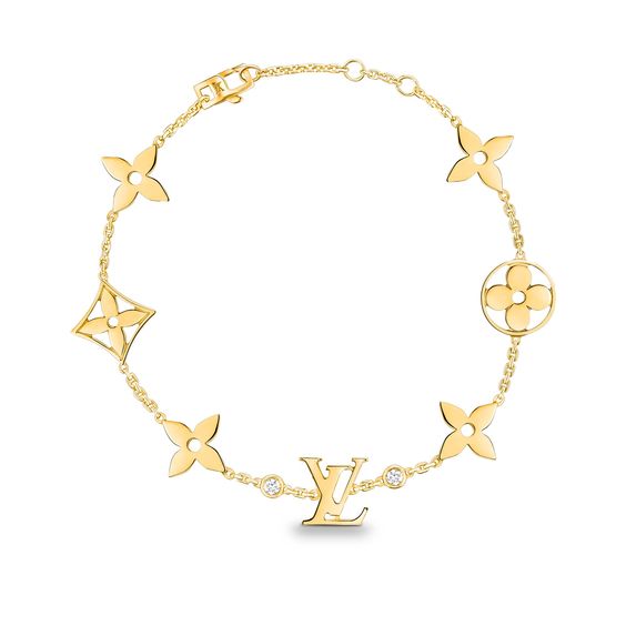 [⭐JeweliWhal]STAR AND SUN 7 MOTIFS GOLD BRACELET