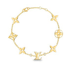 [⭐JeweliWhal]STAR AND SUN 7 MOTIFS GOLD BRACELET