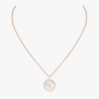 [⭐JeweliWhal]Demo MOVE 1 DIAMOND WHITE MOTHER OF PEARL PINK GOLD DIAMOND NECKLACE
