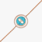[⭐JeweliWhal]Demo MOVE TURQUOISE PINK GOLD DIAMOND BRACELET