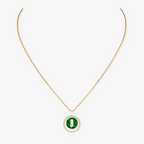 [⭐JeweliWhal]Demo MOVE 1 DIAMOND MALACHITE GOLD DIAMOND NECKLACE