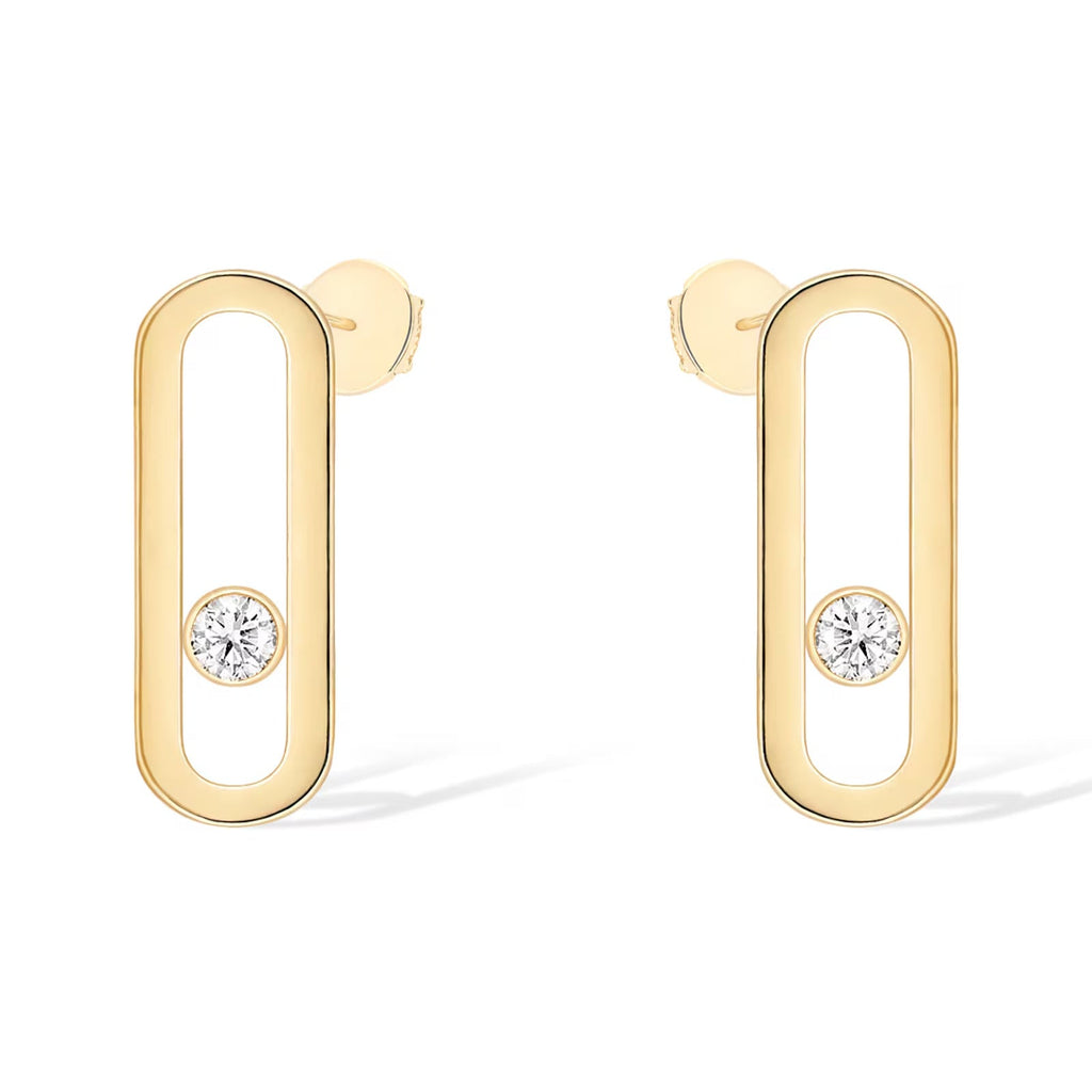 [⭐JeweliWhal]MOVE UNO SMALL 1 DIAMOND EARRINGS