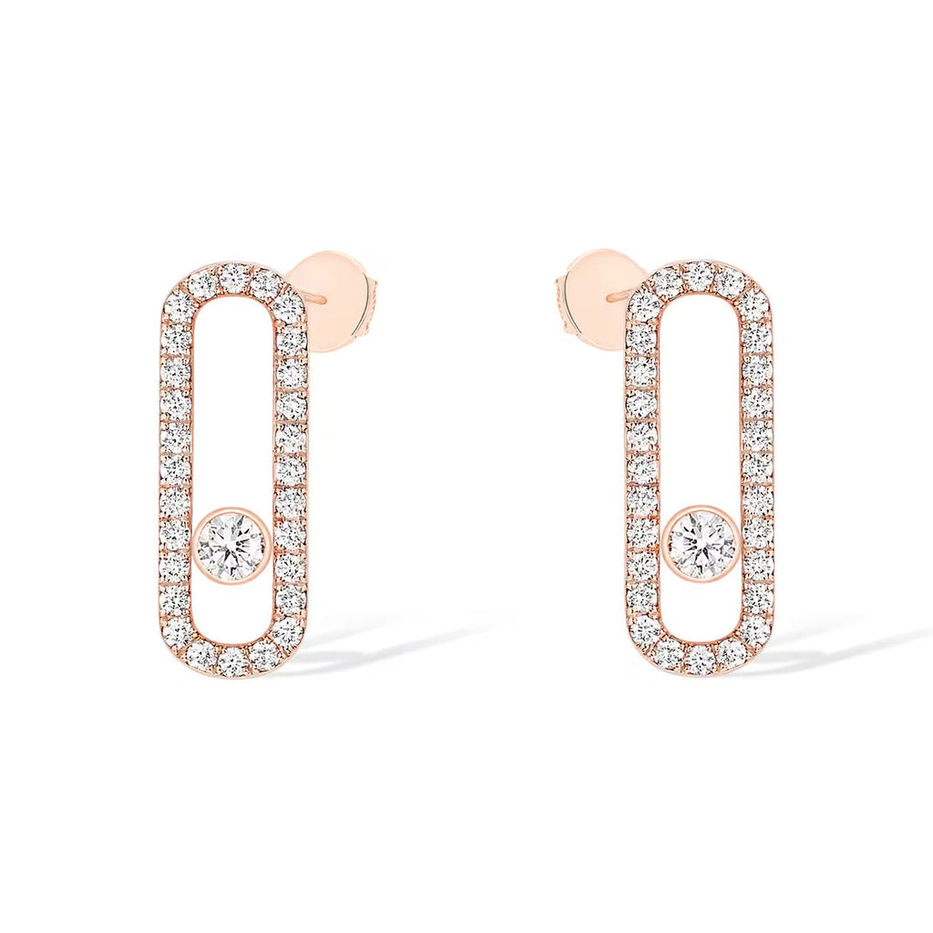 [⭐JeweliWhal]MOVE UNO STUD DIAMOND PAVED EARRINGS