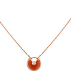 [⭐JeweliWhal]AMULETTE GOLD CARNELIAN ONYX NECKLACE