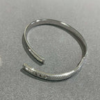 [⭐JeweliWhal]Move Noa Rose Gold Pavé Diamond Bangle Bracelet
