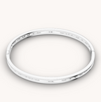 [⭐JeweliWhal]ZERO 1 SPIRAL LOGO SILVER BRACELET