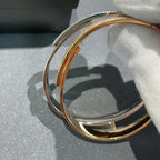 [⭐JeweliWhal]Move Noa Rose Gold Pavé Diamond Bangle Bracelet