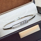 [⭐JeweliWhal]Move Pavé Diamond Bangle Bracelet M