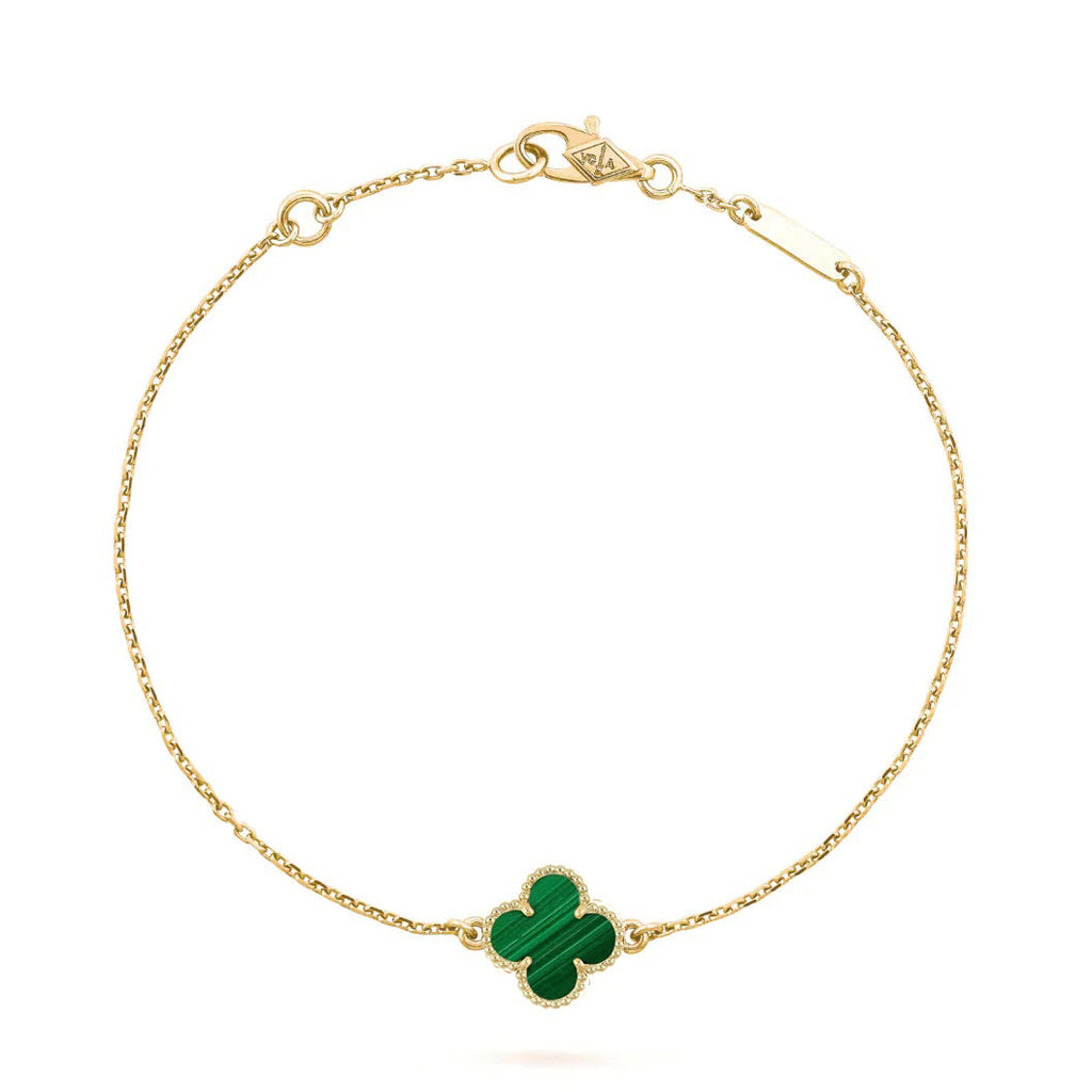 [⭐JeweliWhal]CLOVER BRACELET MALACHITE 1 MOTIF