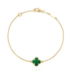 [⭐JeweliWhal]CLOVER BRACELET MALACHITE 1 MOTIF