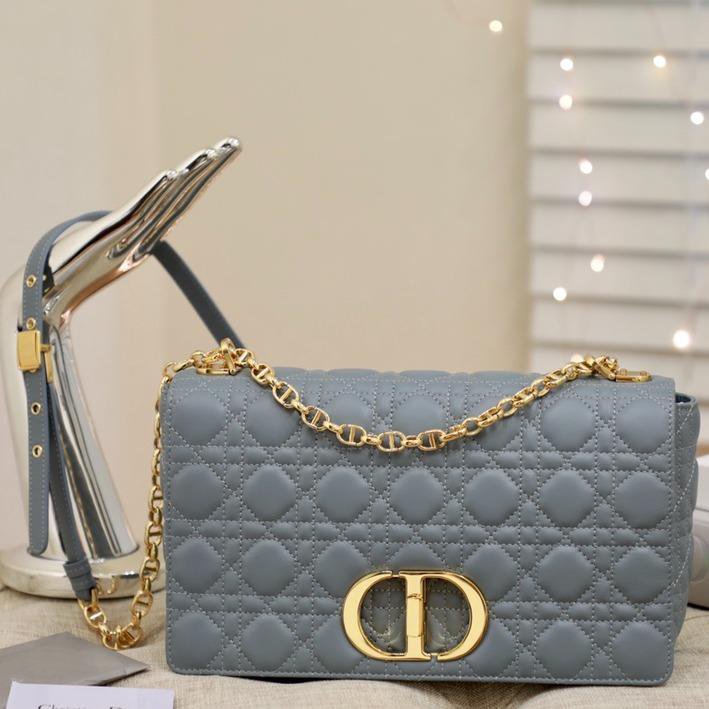 ラージ カロバッグ 28 グレー サプル カナージュ カーフスキン